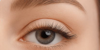 Extensions de cils hybrides, équilibre parfait entre naturel et intensité."